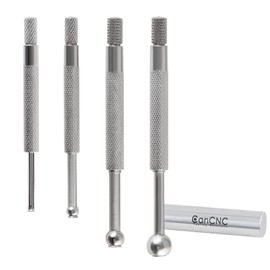 Accusize Industrial Tools 4 Pc Small Hole Gauge Set, Ball Type, inch/mm, 1/8 to 1/5, 1/5 to 3/10, 3/10 to 2/5, 2/5 to 1/2, 3604-5001