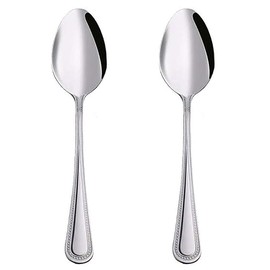 Teaspoons, Tea Spoons Set of 8, 5.4 inch Tea Spoons Stainless Steel Food Grade Cutlery Spoons Set for Tea, Coffee, Kitchen, Restaurant, Dishwasher Safe (2)