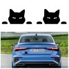 Black Cat Decals 2PCS 5.5'' Cat Peeking Car Stickers Cat