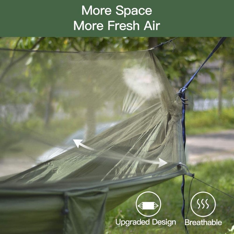 Miztli Camping Hammock with Net and Rain Fly, Portable Lightweight