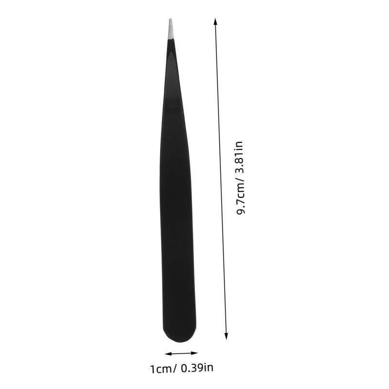 Baluue Precision Pointed Tweezers for Ingrown Hair Stainless Steel Eyebrow