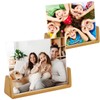 Rustic Wooden Photo Frames, 2 Pack, Beech Wood Base, Acrylic