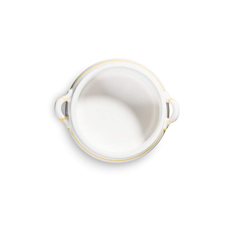 GMUNDNER KERAMIK Soup Bowl Capacity 0.37 Litres Flamed Yellow Crockery