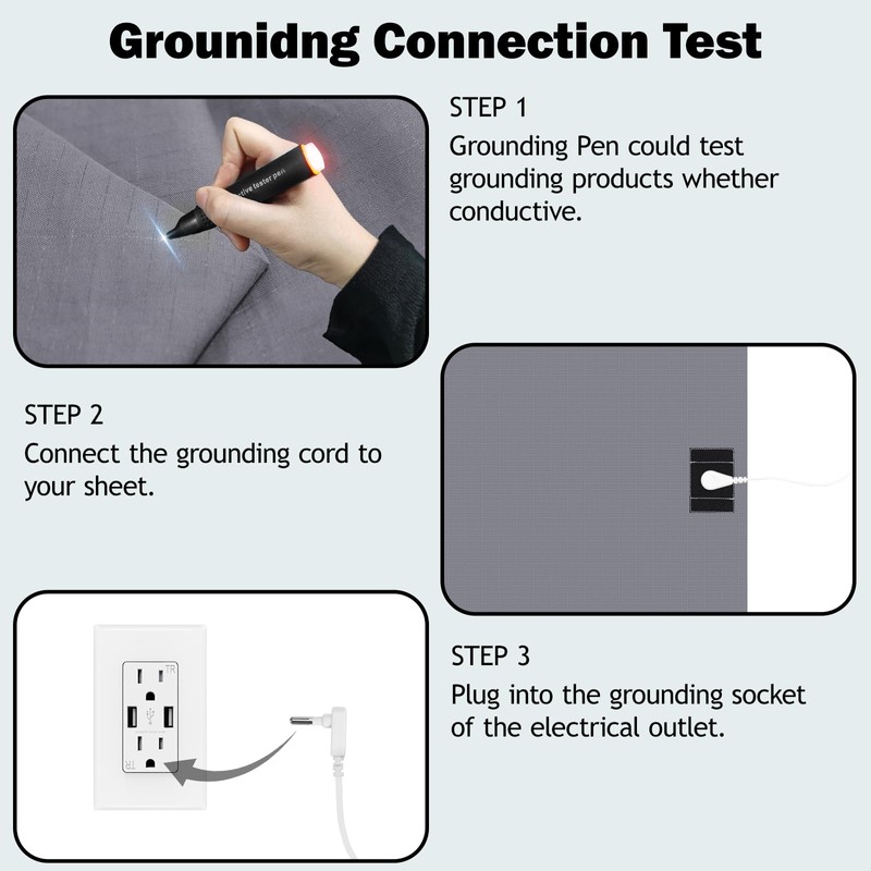 Grounding Sheets Twin Grounding Fitted Sheet Deep Pocket 90% Cotton
