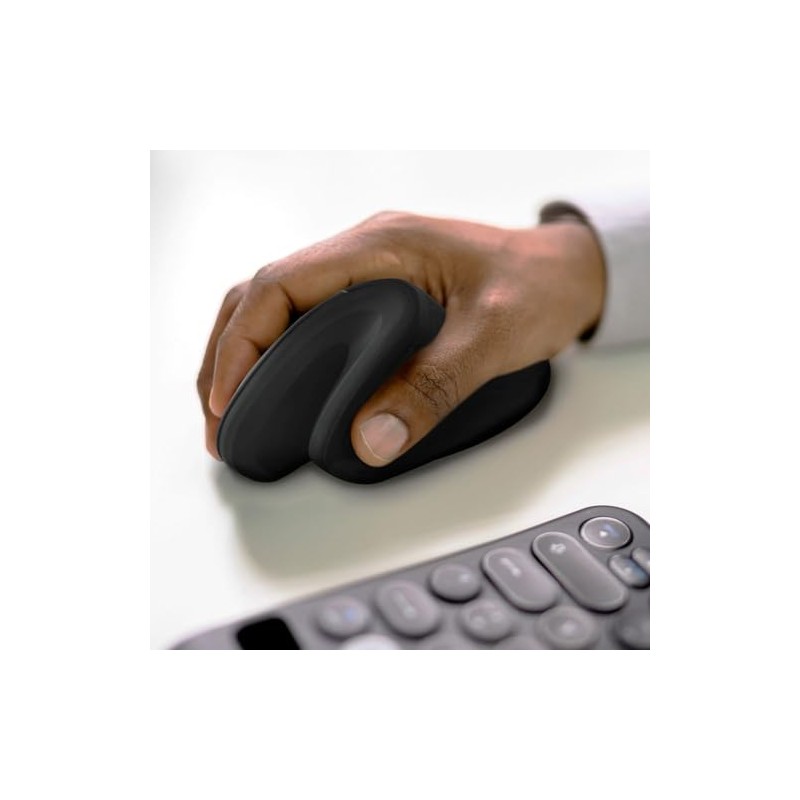 Perfect Choice Mouse Inalámbrico Diseño Vertical (Negro)