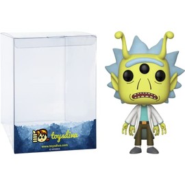 Alien Rick (2018 Spring Con Exc): P o p ! Animation Vinyl Figurine Bundle with 1 Compatible Graphic Protector (337-28447 - B)