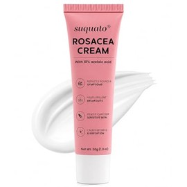 suquato 10% Azelaic Acid Cream – Rosacea Treatment for Face & Redness Reducing Face Cream – Redness & Blemish Care for Sensitive Skin – Lightweight Daily Use 30g