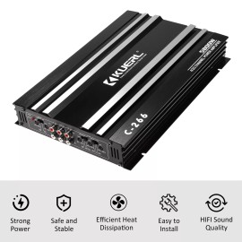 KUERL 5800W 12V Car Amplifier Powerful Stereo Audio Power 4 Channel Amp Class A/B E1M0