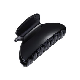 TOVINANNA 5pcs Hair Claw Clips Plastic Ponytail Clips for Thick Thin Hair for Women and Girls Bright Black