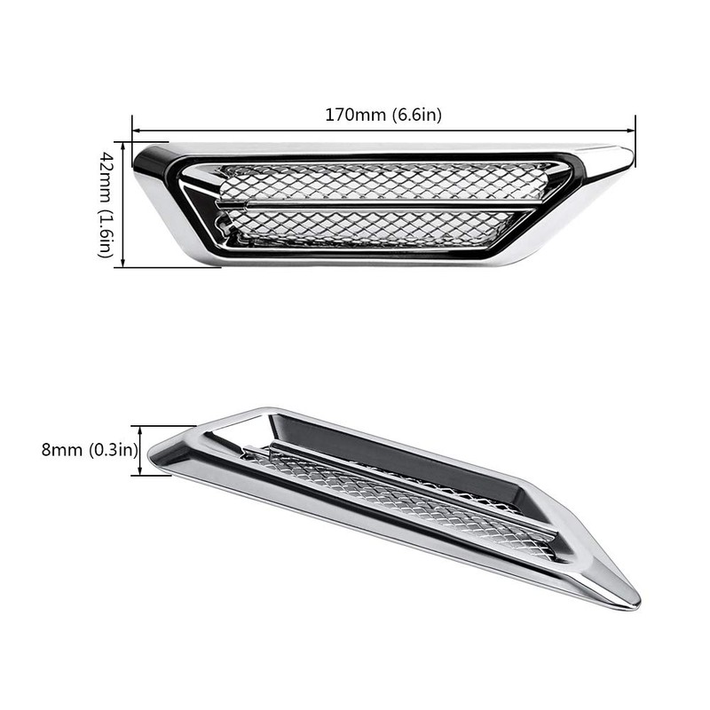 Riloer H845557C Auto Flow Vent Fender Intake Grille - Auto