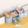Marbrasse Desk Organiser with 3 Drawers,Multi-Functional Pen Holder,Desk Tidy and