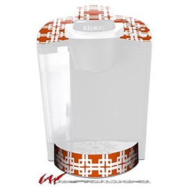 WraptorSkinz Decal Style Vinyl Skin compatible with Keurig K40 Elite Coffee Makers Boxed Burnt Orange (COFFEE MAKER NOT INCLUDED)