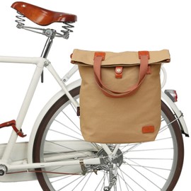 TOURBN 3-in-1 Rear Bicycle Bag for Bicycle Women's Shopper Handbag Pannier Rack Bag Outdoor Office