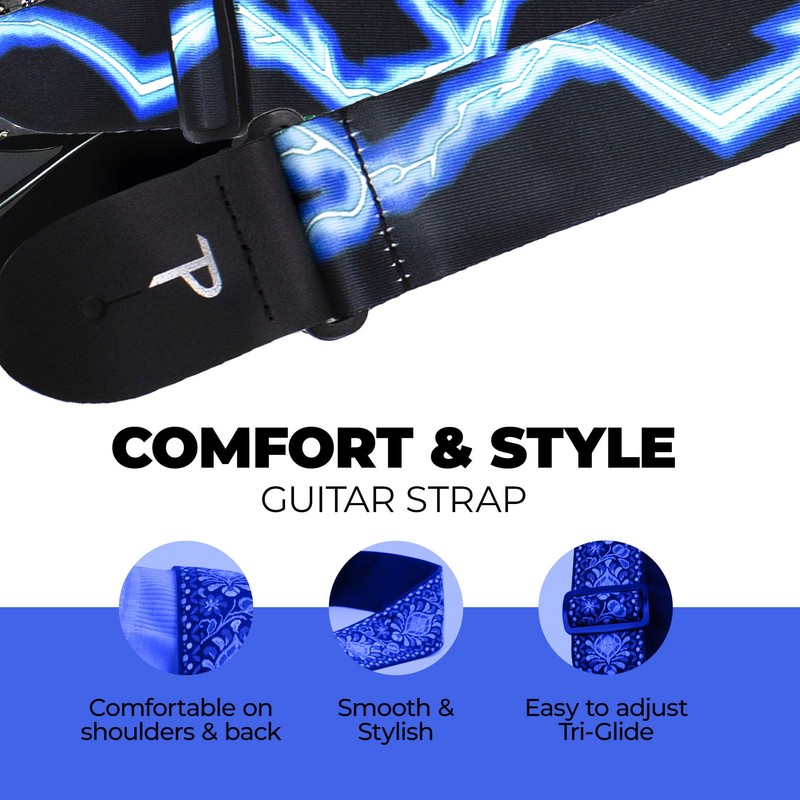 Perri Poly Lightning Guitar Strap