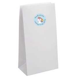 40mm Unicorn - Thank You for Coming to My Party - Round Stickers for Party Bags & Sweet Cones (24 x Stickers)