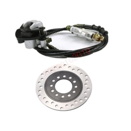 Unbranded Rear Hydraulic Brake Caliper Assembly w/ Disc Rotor Kit for ATV Go kart Quad