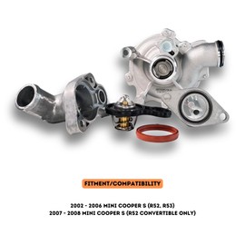 Heavy Duty Coolant Thermostat Water Pump Flange Kit for MINI Cooper S (2002-2006) R52 R53