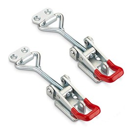 JUNKER Toggle Latch M6 (Holding Force 220 kg, Lockable) Galvanised Steel Adjustable Toggle Lever Tensioner Set of 2