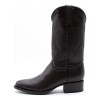 Bota Tacón Cubano Punta Oval Piel Venado 100 Original 200