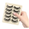 Ipetboom 5 Pairs Natural False Eyelashes for Women Fluffy Comfortable