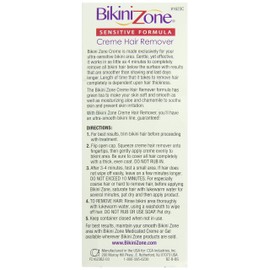 Bikini Zone Bikini Creme Hair Remover - Fast Painless Hair Removing Cream (2 oz, Pack of 3)