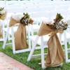 HCTX Jute Table Runner,30*200cm Hessian Roll, Burlap Fabric,Natural Rustic Table