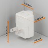 90 Degreen 2 Prong Adapter, Plugrand Up Angled Nema 1-15P