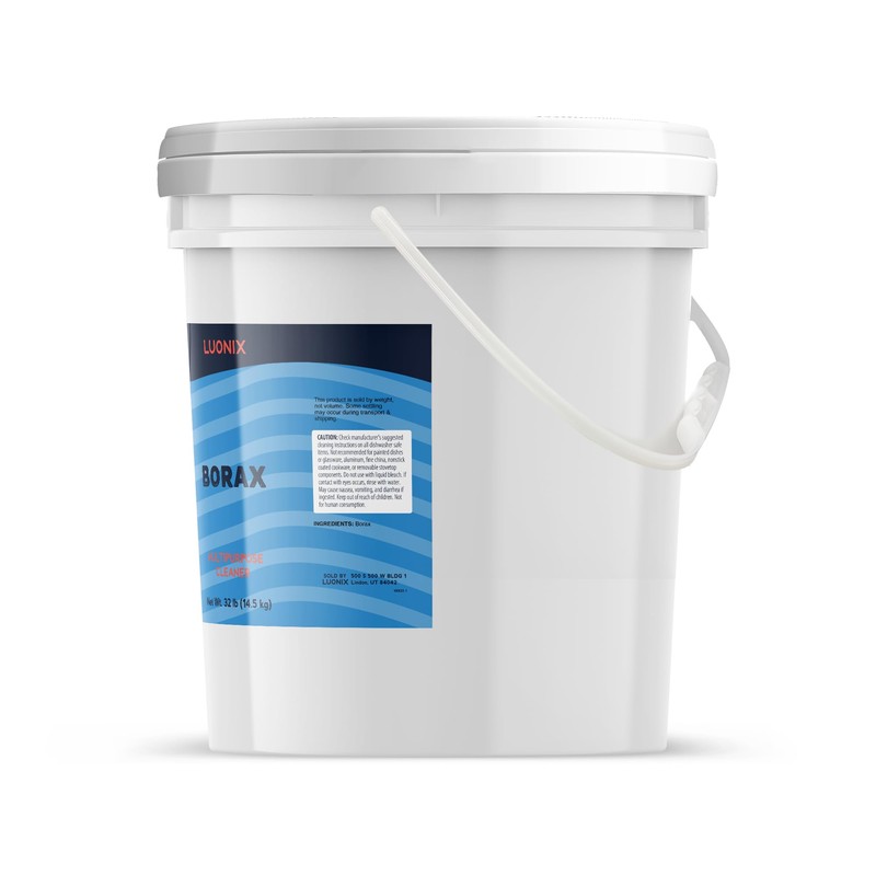Luonix Borax 3.5 Gallon Bucket, Laundry Additive, Unscented (512 Ounce)