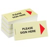 PRICARO Sticky Note "Please Sign Here", Arrow Right, 100 Sheets,