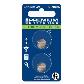 Premium Renata CR1025 Lithium 3V Coin Cell - Swiss Engineered High Capacity Batteries (2 Pack)