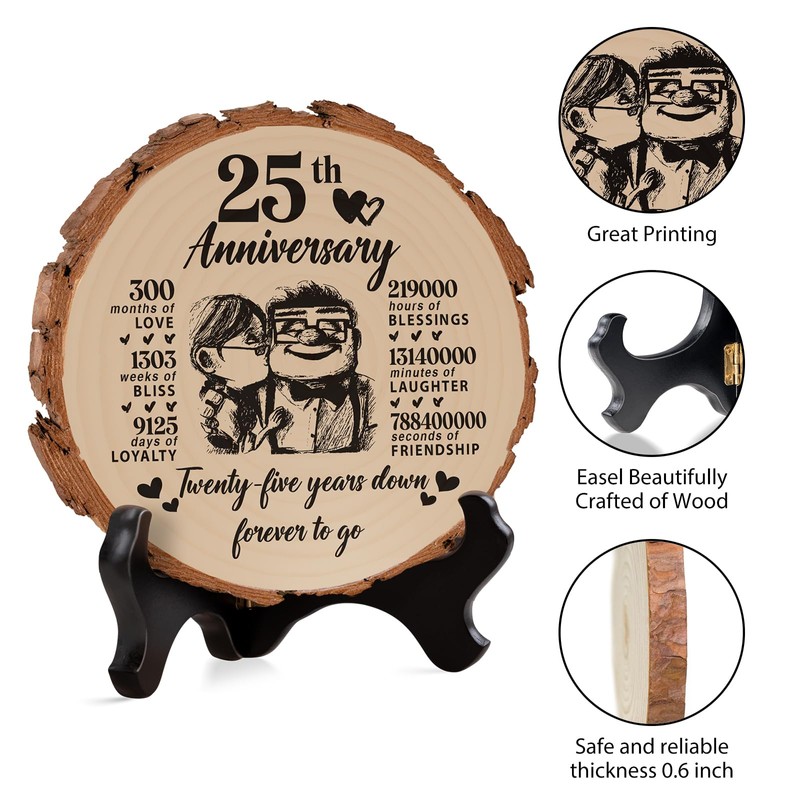 25th Anniversary Silver Wedding Gifts - Unique Decorations and Romantic