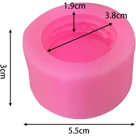Molde de silicona macarrón 3D para fondant, moldes para hornear hamburguesas macarón, molde para velas, herramientas para hacer galletas de magdalenas, decoración de tartas/cupcakes, chocolate,