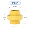 ERGAOBOY 1Pcs Brass Union, 1" BSP Threads Female Pipe Fitting,
