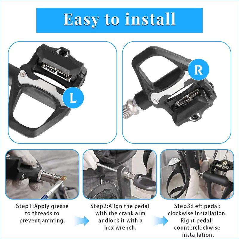 LURICO MTB Mixed Pedals with SPD Cleats – Automatic MTB
