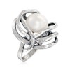 Ross-Simons 12-12.5mm Cultured Pearl Openwork Ring in Sterling Silver. Size