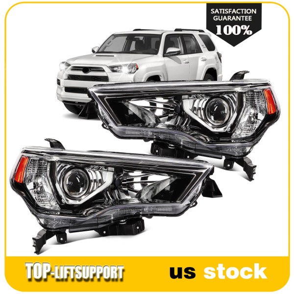 Top-liftsupport Headlight Assembly For 2014-2020 Toyota 4Runner w/Projector Left+Right
