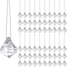 [FUPUTWO] Christmas Tree Hanging Suncatcher, Crystal Decoration, Sparkling (Clear)