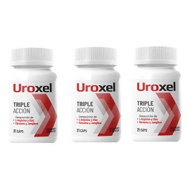 3pack Uroxel L-arginina Apoyo Para Próstata 21caps Sfn 3pack