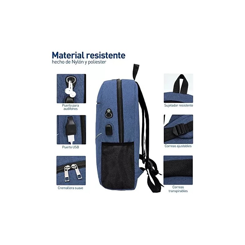 Bluelander 10 Sets Mochila Para Laptop Con Mochila Cruzada Y