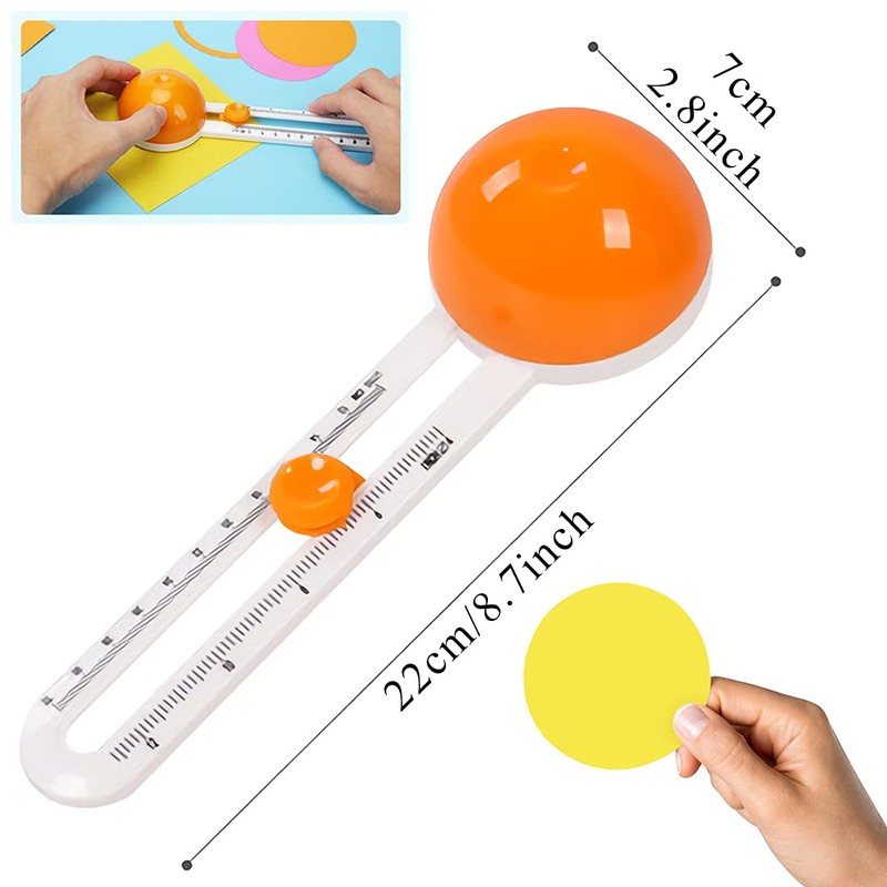 Circle Paper Cutter Rotary Circular Cutter for Cardstocks Craft Cutting