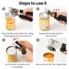 Can Opener Manual with Magnet Lift, Heavy Duty Handheld Smooth