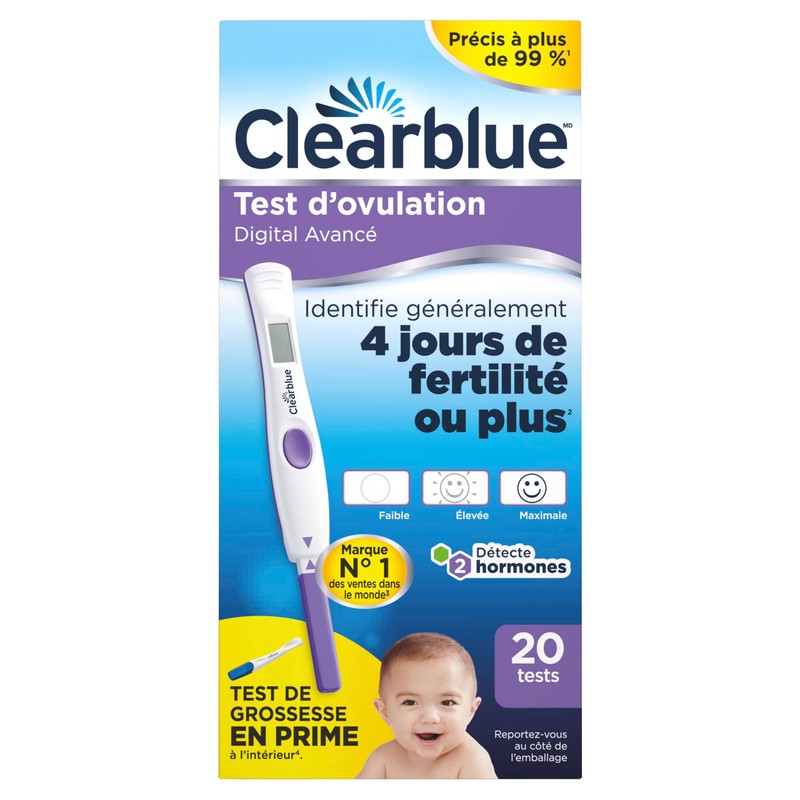 Clearblue Advanced Digital Ovulation Test Kit, Plus Bonus Rapid Detection
