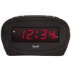 Equity by La Crosse 30228 LED Alarm Clock,Black