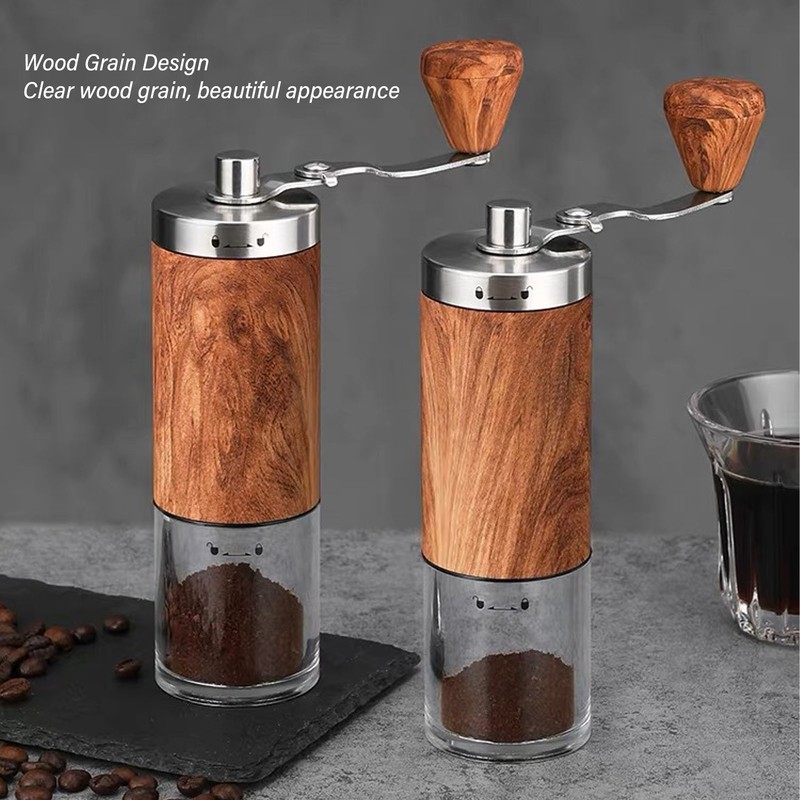 Manual Coffee Grinder Stainless Steel Adjustable Grind Size Detachable Manual