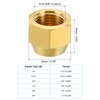 PATIKIL 3pcs Female 5/16" Brass Seal Plug SAE Tube Fitting