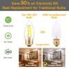 Dimmable B11 E26 LED Candelabra Light Bulbs 40W Equivalent, 4W