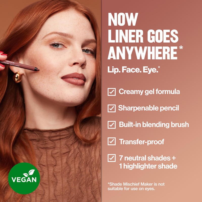 Revlon ColorStay Multi-Liner, Creamy Formula, Multiuse For Lips, Eyes &