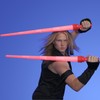FlashingBlinkyLights Red LED Expandable Light Up Saber Sword (3-Pack)