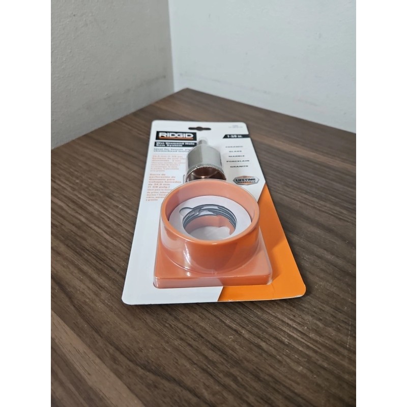 Ridgid 1-3/8" Inch Wet Diamond Hole Saw Kit Cordless Drill