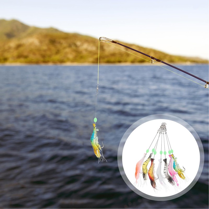 LALAFINA 7pcs Luminous Evil Lure Points with Abrasion Resistant Material